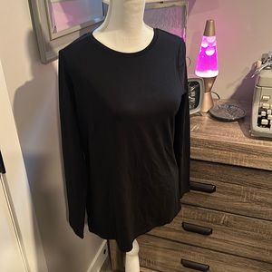 Chicos, touch of cool, layering, long sleeve T-shirt, basic knit, black